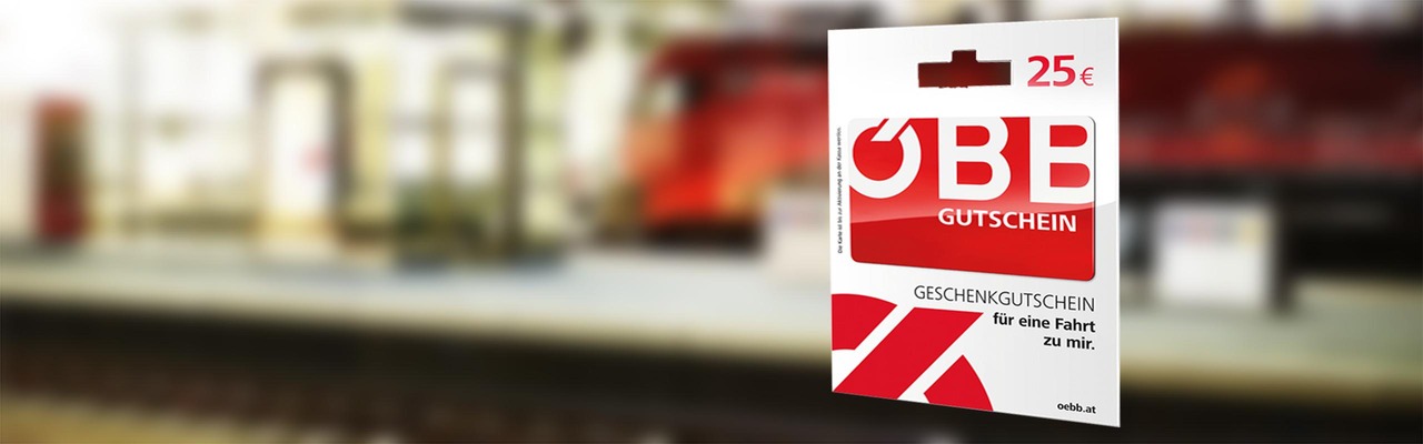 Voucher cards for the ÖBB