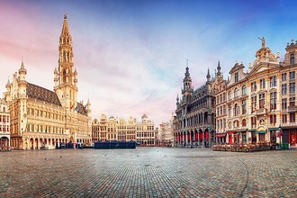 Panorama of the center of Brussels